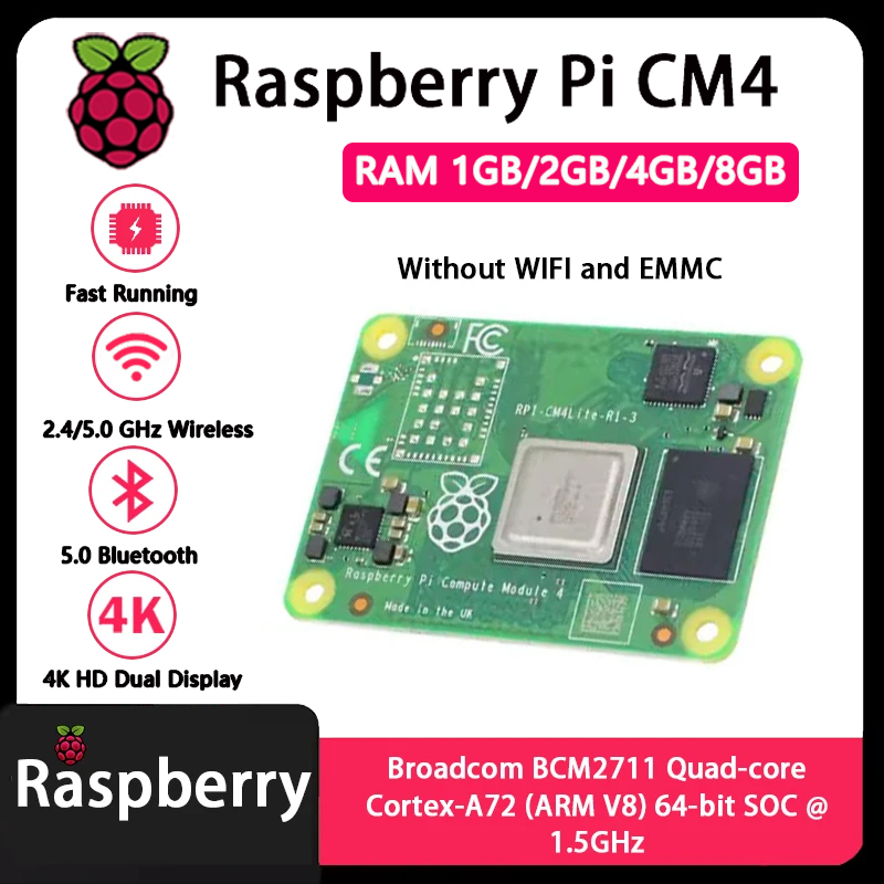 Raspberry Pi CM4 1GB/2GB/4GB/8 - Raspberry Pi Compute Module 4 8Gb 32Gb recensie en prijs