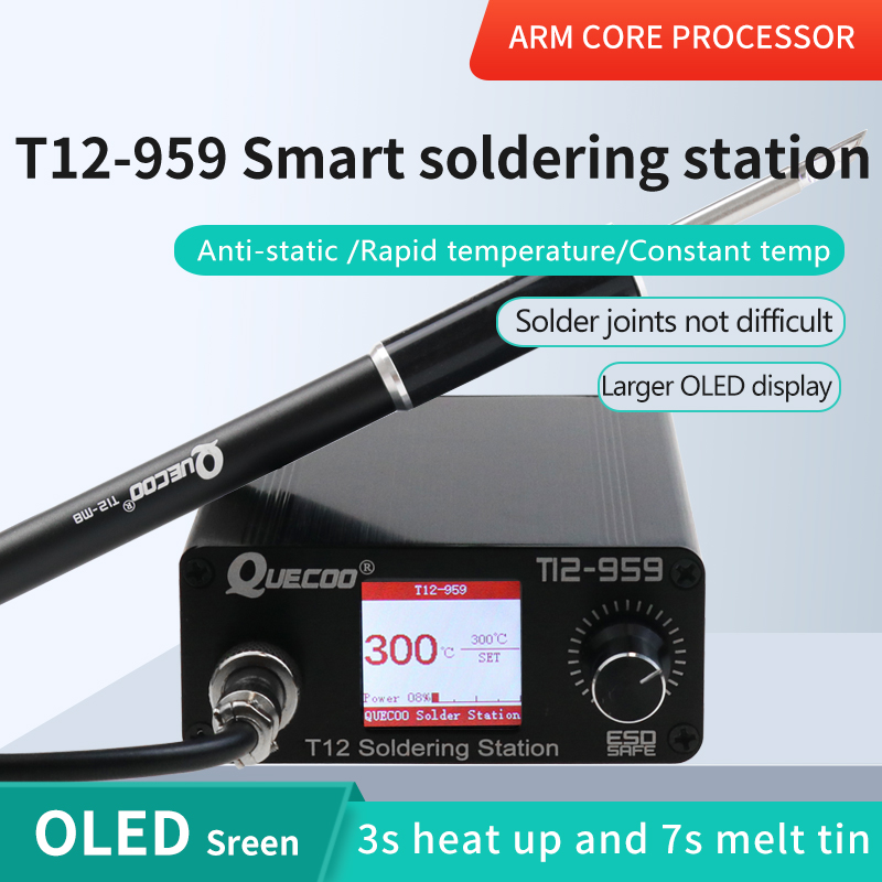 T12-959 V5.1 Soldeerstation El - Soldering Station T12 Oled recensie en prijs